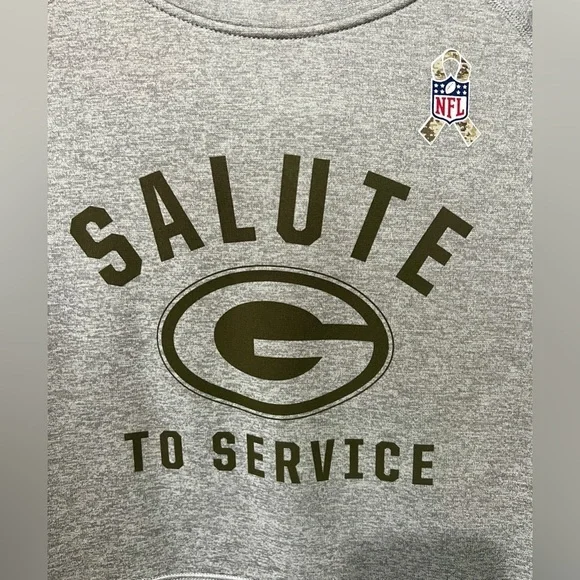 Nike Green Bay Packers Salute to Service Hooded Sweatshirt - Large - Picture 6 of 13